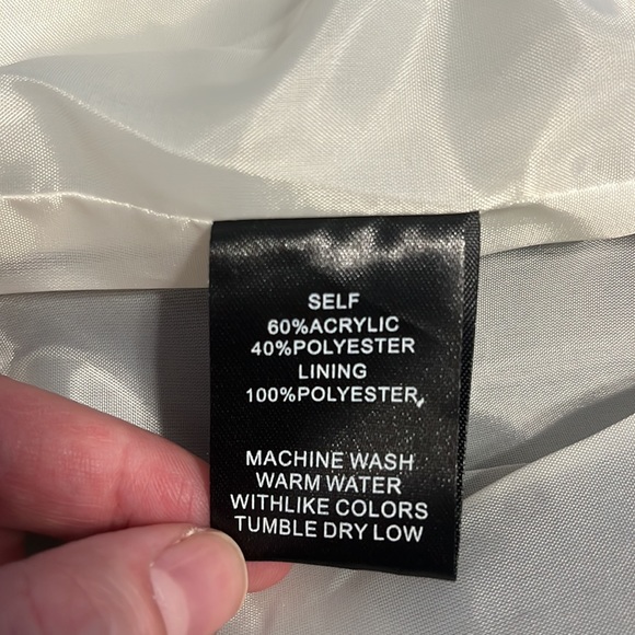 NEW Tan & Black striped jacket medium - Picture 8 of 8